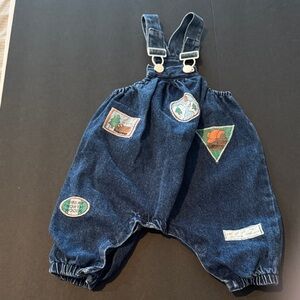 Denim Kids Overalls with Patches